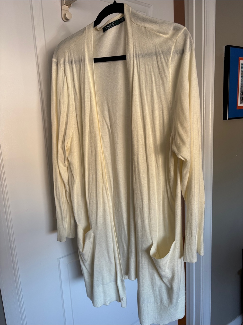 Ralph Lauren button down women’s long cardigan.
